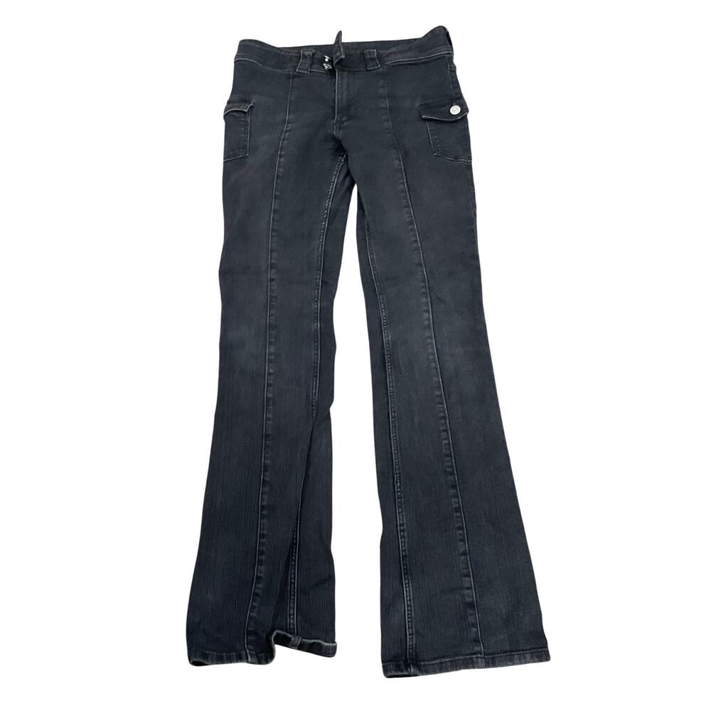 H&M Bootcut Jeans Women’s 20 Black Low Waist Stretch Denim